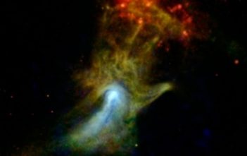 PSR B1509-58 "Hand Of God" photographed by NASA's X-ray cameras