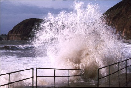 Rough seas