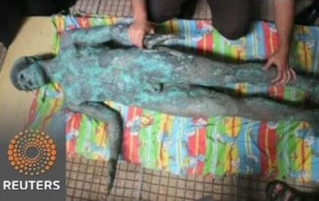 Bronze statue of Apollo found in Gaza