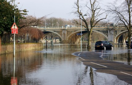 Floods on the River Thames at Richmond, Surrey