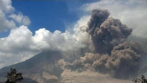 Volcano erupts on Java, Indonesia