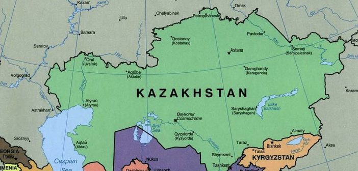 Kazakhstan map