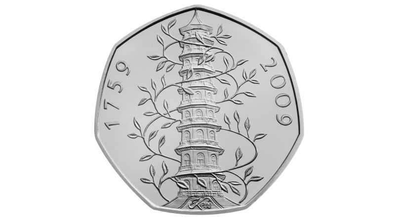 Rare Kew Gardens 50p coin