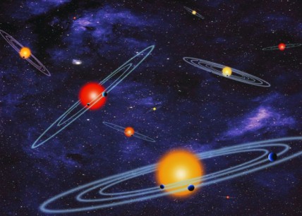 Artist concept of multiple-transiting planet systems