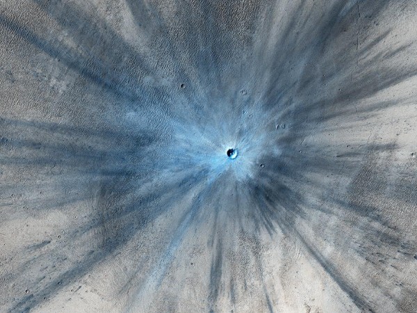 Impact crater on Mars