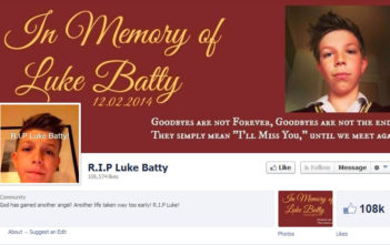 RIP Luke Batty Facebook page