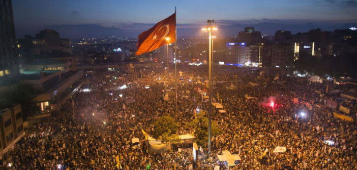 Taksim Gezi Park during 2013 protests