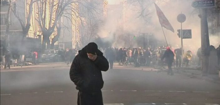 Violence erupts in Ukraine