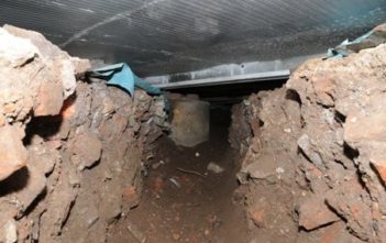 Tunnel used by thieves