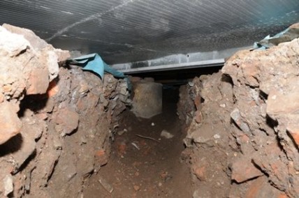 Tunnel used by thieves