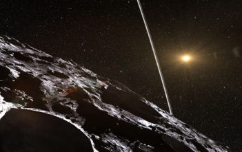 Artists impression of the rings around Chariklo