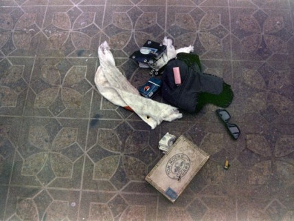 Items found at the scene of Kurt Cobain's suicide, in Seattle in April 1994. Seattle Police Department