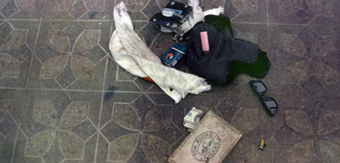 Items found at the scene of Kurt Cobain's suicide, in Seattle in April 1994
