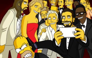 Ellen's Simpsons selfie