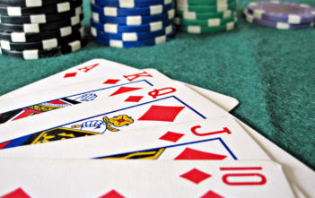 Poker in a casino