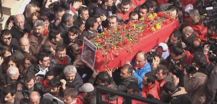 Protests across Turkey after funeral of boy who died from wounds sustained during anti-government protests in 2013