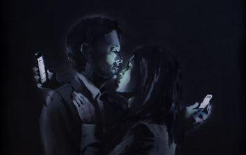 Mobile Lovers by Banksy