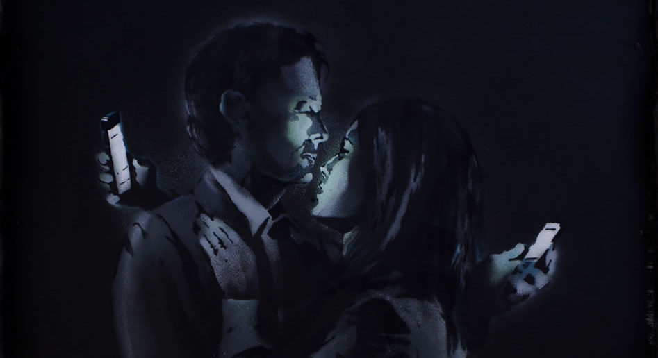 Mobile Lovers by Banksy