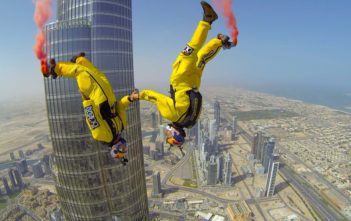 Burj Khalifa base jump world record