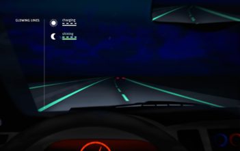 Glow-in-the-dark roads