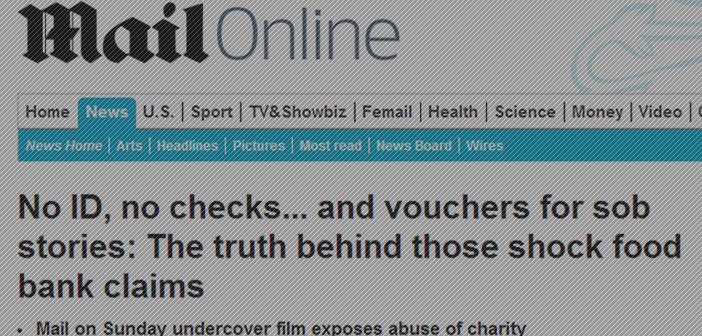 Mail on Sunday: Food banks