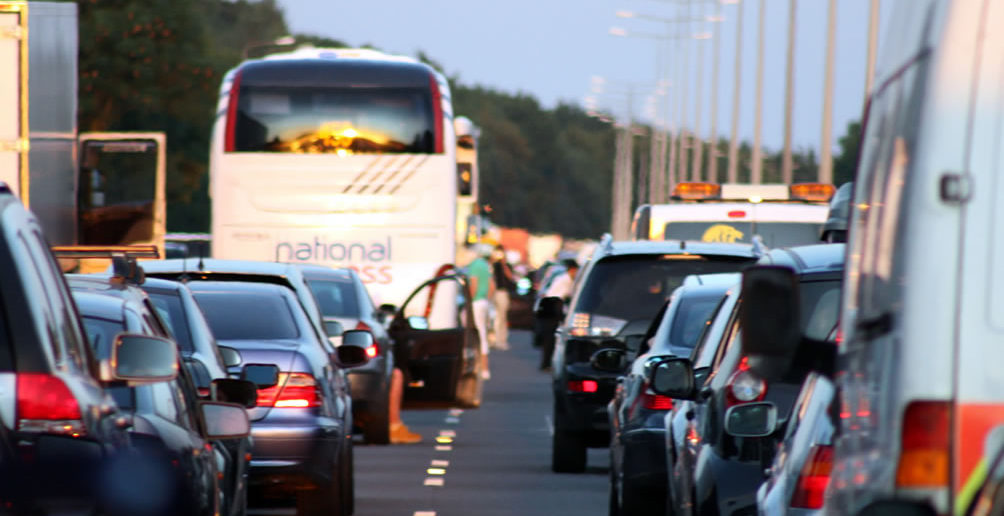 Motorway tailback / traffic