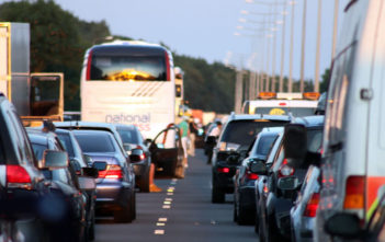Motorway tailback / traffic