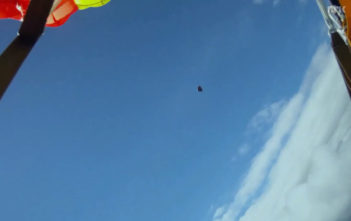 Skydiver almost hit by meteorite