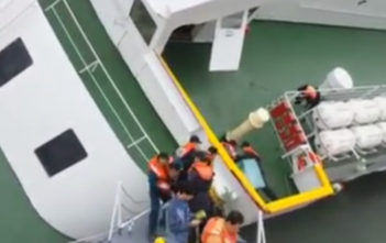 South Korean coastgaurd release video of captain of Sewol ferry abadoning ship