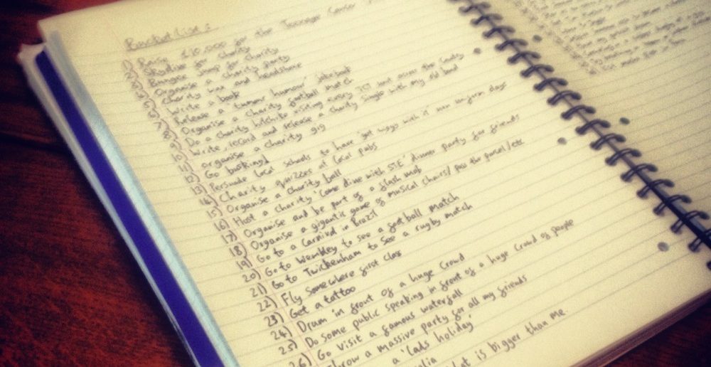 Stephen Sutton's bucket list