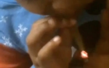 Toddler smokes weed