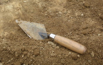 Trowel as used on archaeological digs