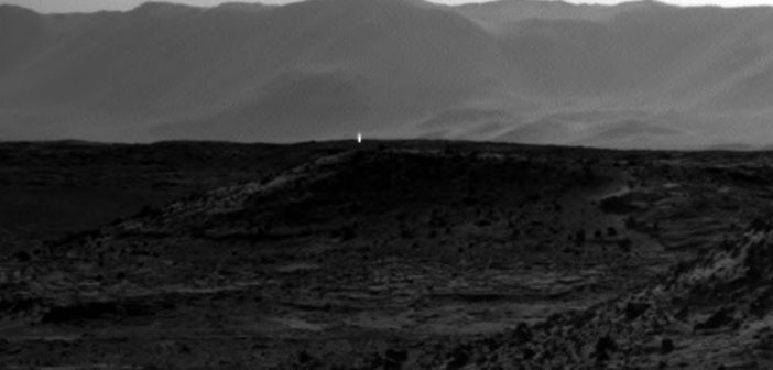 Galactic cosmic ray strikes Curiosity rover on Mars to create mysterious light