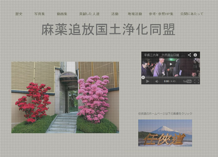 Yakuza website screenshot