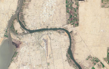 Satellite image of Khartoum, Sudan