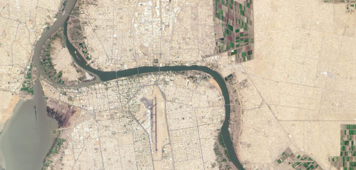 Satellite image of Khartoum, Sudan