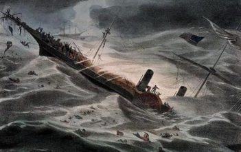 Sinking of SS Central America by J. Childs