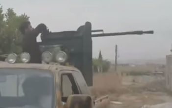 Fighters in Aleppo, Syria