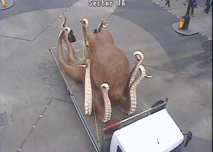 Betfair octopus cuses traffic chaos in London