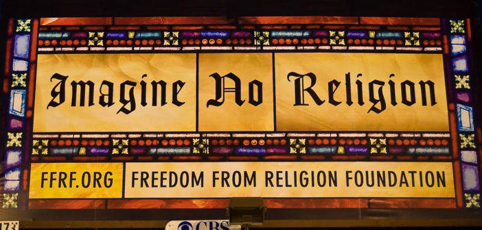 "Imagine no religion" atheist billboard