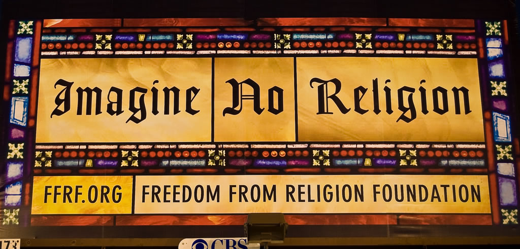 "Imagine no religion" atheist billboard