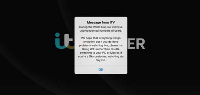 ITV Player World Cup issues