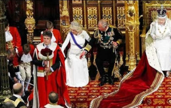 Page boy faints during Queen's Speech