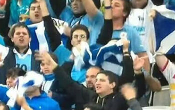 Scotland fan mark-McConville at England vs Uruguay
