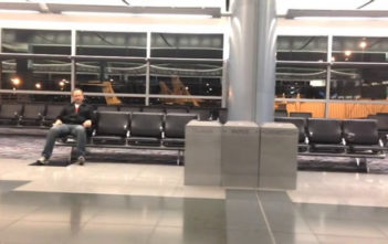 Solo music video for All By Myself in Las Vegas airport