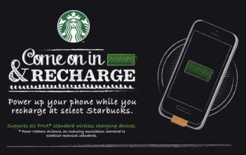 Starbucks wireless charging