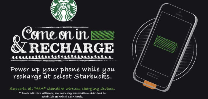 Starbucks wireless charging