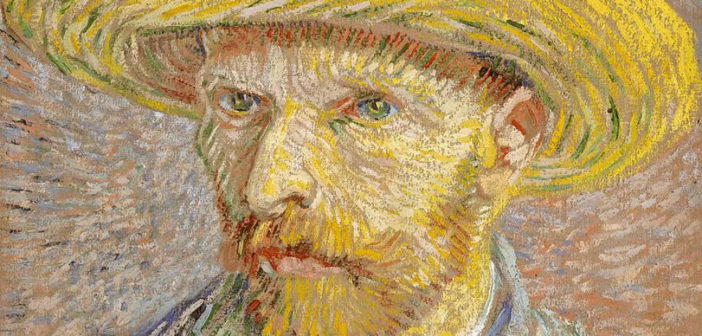 Vincent van Gogh - Self-Portrait with Straw Hat (1888)