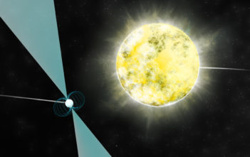 White dwarf and pulsar SR J2222-0137