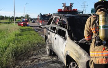 Car wreckage